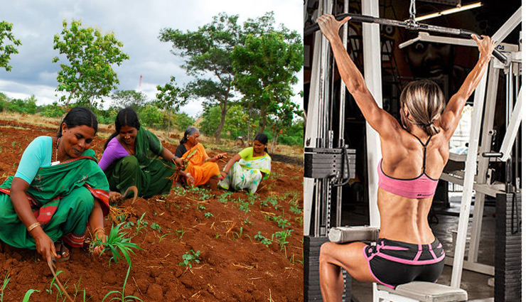 women fitness formula- then and now,tips from old women to stay fit,village women verses urban women