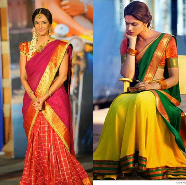 different ways to wear half saree,half saree,fashion tips ,हाफ साड़ी,हाफ साड़ी से जुड़ा फैशन,फैशन टिप्स