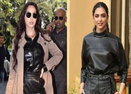 PICS- Nora Fatehi copies Deepika Padukone's all-leather outfit-Photo Gallery