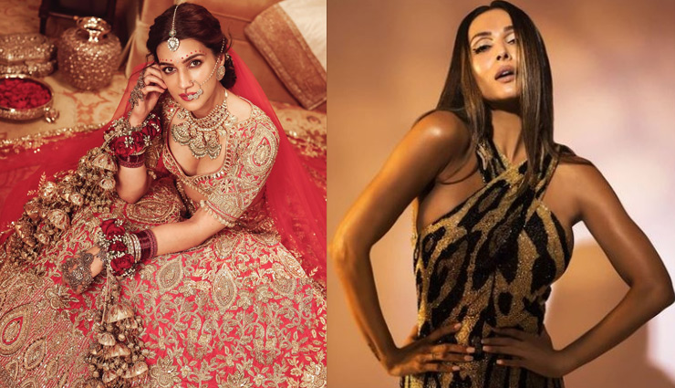 Photoshoot : कृति ने दुल्हन के लिबास में ढाया कहर, स्नैक प्रिंट गाउन में कातिल अदाओं के साथ मलाइका
