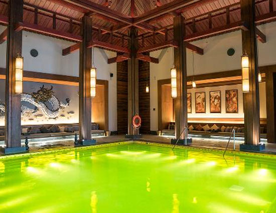 10 enticing pools that you wanna jump into,hanging gardens ubud hotel,neptune pool at the hearst castle in san simeon,california,the library pool in koh samui,thailand,cambrian pool,switzerland,bali,bali,infinity pool,singapore,st. regis in lhasa,tibet,chongwe river house pool,africa,belmond jimbaran puri resort,the san alfonso del mar seawater pool,chile,golden nugget pool in las vegas,nevada