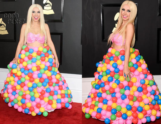 lady gaga,grammy awards,grammys 2017 most risky dresses,halsey,girl crush,ceelo green,katy perry,jacqueline van bierk