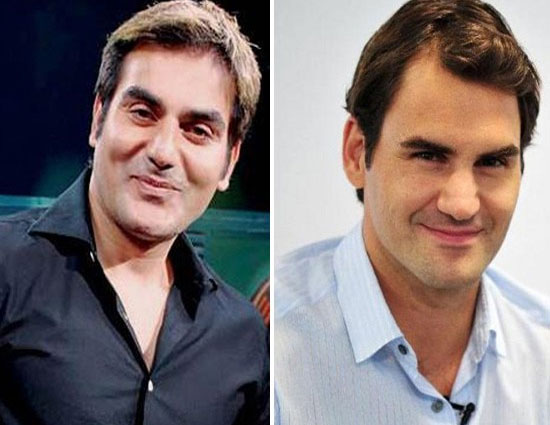 saif ali khan,bollywood celebrities,7 look alike of bollywood celebrities,twins of bollywood celebrities,parineeti chopra,ranbir kapoor,john abrahim,arbaz khan,roger federer