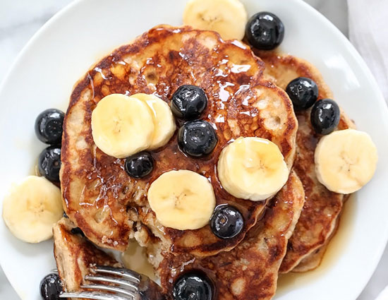 Banana Bread Pan Cakes