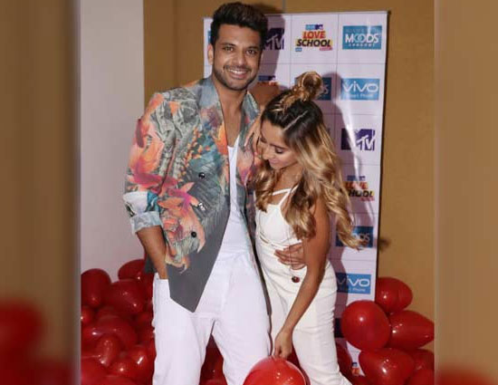 mates and me,couples,love school couple giving major love goals -karan and anusha,karan kundra,anusha dandekar,love shcool,couple goals