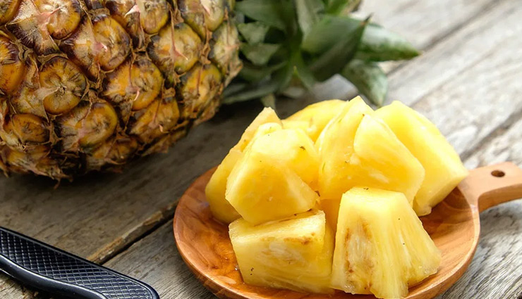 pineapple,pineapple health,digestion,stomach,gas trouble,heart,health article in hindi