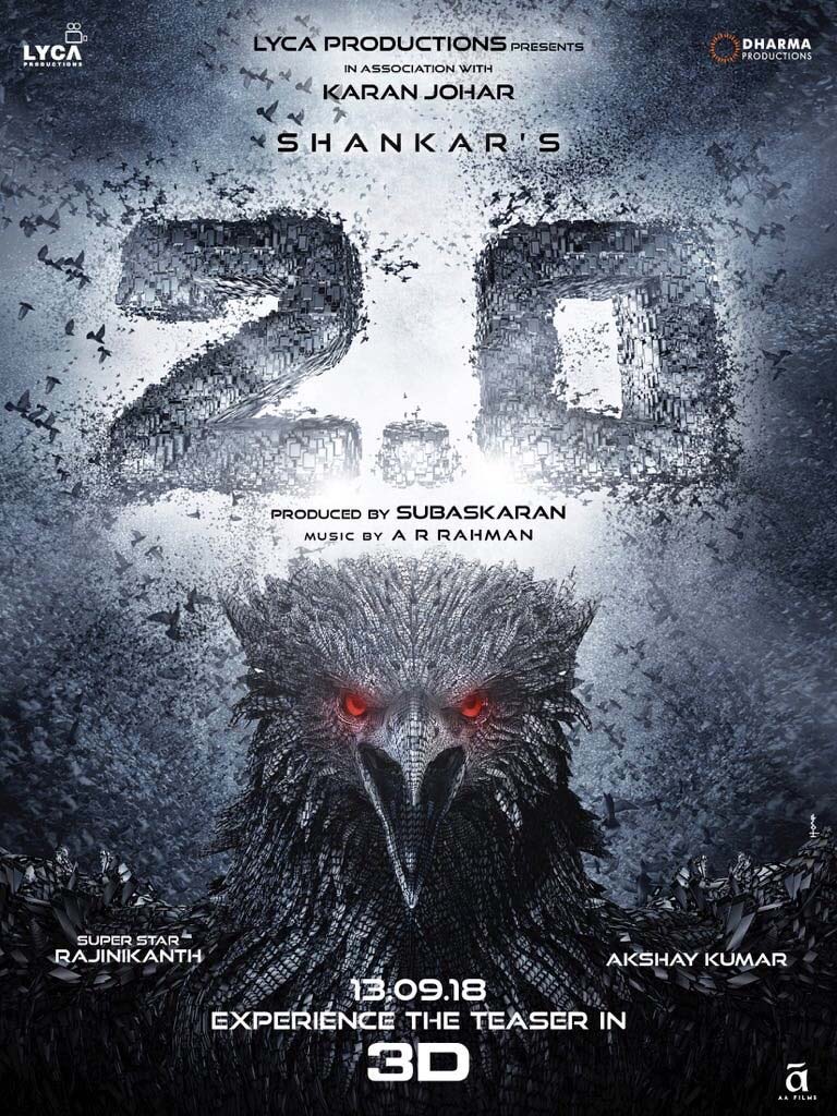 bollywood,shankar,2 0,Akshay Kumar,2 0 poster