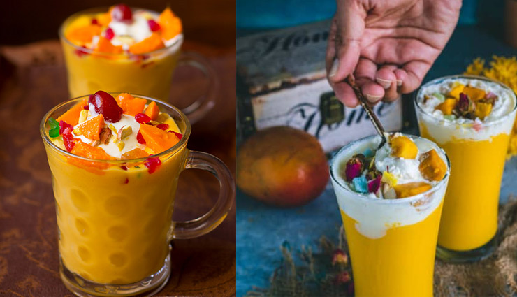 easy milkshake,mastani recipe,spiced infused milkshake,mango mastani,rose mastani,classic mango milkshake,food article in hindi