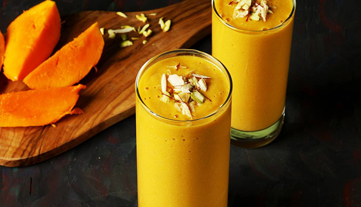 easy milkshake,mastani recipe,spiced infused milkshake,mango mastani,rose mastani,classic mango milkshake,food article in hindi