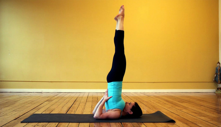 yogasana,yoga,women yoga,girl,teenage,twenties,thirties,forties,supta bandha konasana,chakki chalanasana,marjariasana,sarvangasana,health article in hindi