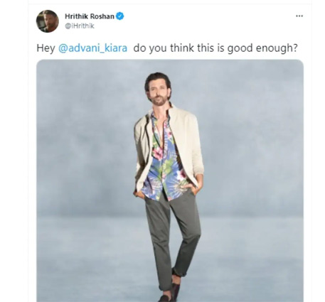 Hrithik Roshan,kiara advani,hrithik kiara,actor hrithik roshan,hrithik photo,hrithik social media,hrithik twitter,bollywood news in hindi