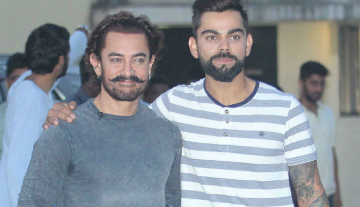 diwlai special,diwlai special 2017,aamir khan and virat kholi shoot together for diwali,diwali photo shoot,celebrity diwali