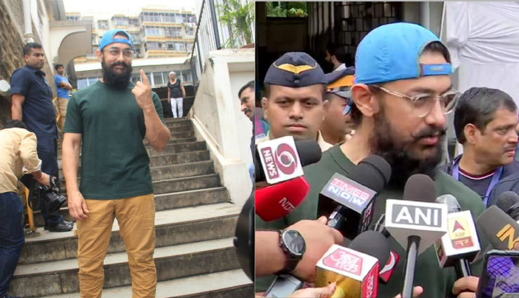 महाराष्ट्र में वोट डालने निकले फिल्मी सितारे, देखे तस्वीरें