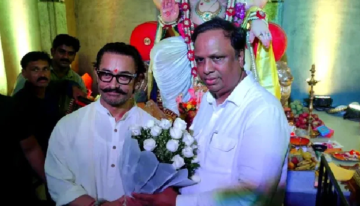 गणपति की पूजा के लिए नेता के घर पहुंचे आमिर-अनंत, भीड़ में फंसे लागबागचा राजा के दर्शन करने पहुंचे ये 3 सितारे