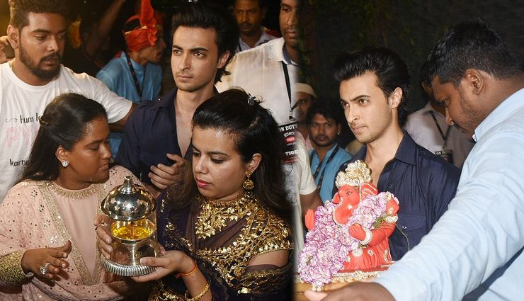 अर्पिता और आयुष के घर से विदा हुए गणपति बप्पा, सोहेल और यूलिया वंतूर समेत ये लोग आए नजर, तस्वीरे