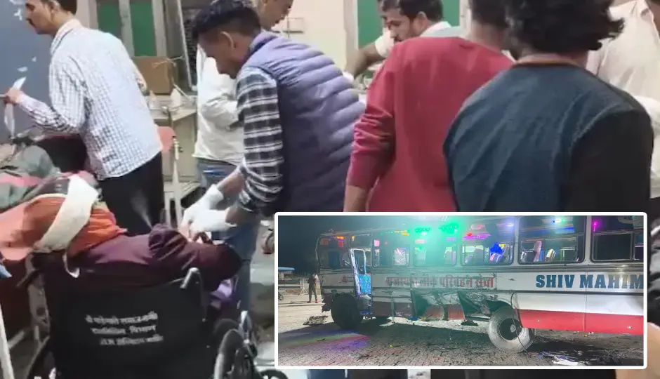 नागौर में बस और ट्रक की भयंकर टक्कर, 24 से अधिक घायल; तीन गंभीर जिन्हें जोधपुर रेफर किया गया