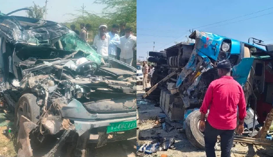 गड्ढे से बचने की कोशिश में हुआ बड़ा हादसा, कार से भिड़कर पलटी बस; 1 की मौत, 37 घायल