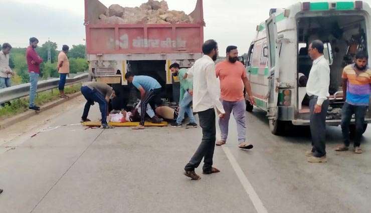 चित्तौड़गढ़ : ट्रक के अचानक ब्रेक लगाने से बाइक सवार की हुई मौत, ट्रक ड्राइवर फरार