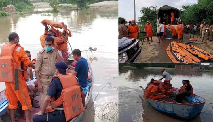 उत्तरप्रदेश : बाढ़ के कहर के बीच सेल्फी लेना पड़ा भारी, नाव पलटने से डूबे छह युवक, दो मिले, चार की तलाश जारी