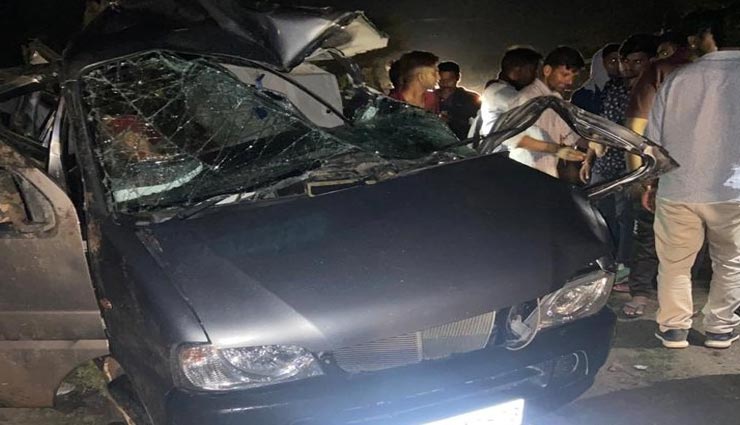 नागौर : ट्रक की टक्कर से कार सवार 5 लोगों की हुई मौत, तीन गंभीर रूप से घायल