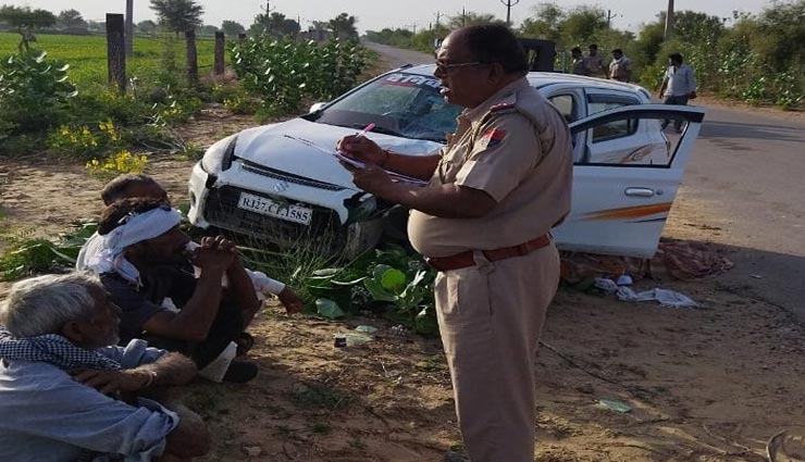 जोधपुर : रामदेवरा पैदल जा रहे दो लोगों को तेज रफ्तार कार ने रौंद डाला, दोनों की हुई मौत