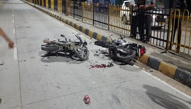 पाली : चलती बाइक पर इंस्टाग्राम लाइव, हुई सामने से आ रही बाइक की टक्कर, 2 की मौत 3 घायल