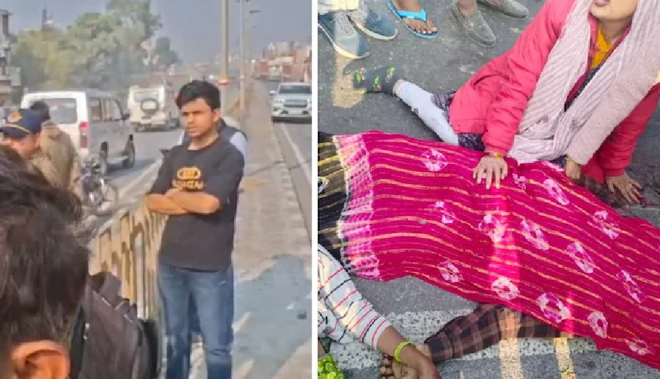 धौलपुर में दर्दनाक हादसा: पिकअप ने बाइक सवार को कुचला, युवक और 4 साल के बच्चे की मौत, 2 महिलाएं गंभीर घायल