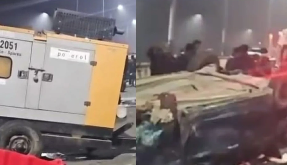 दिल्ली हाईवे पर तेज रफ्तार कार जनरेटर से टकराई, हादसे में बंगाल के दो मजदूर समेत तीन की मौत