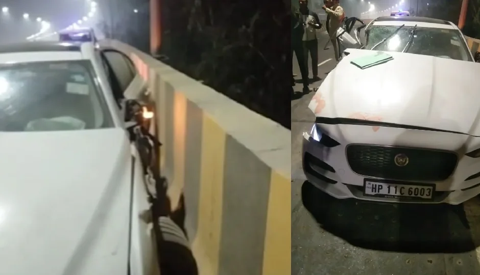 नोएडा में तेज रफ्तार जगुआर ट्रक से टकराई, युवती की मौके पर मौत; तीन युवक गंभीर रूप से घायल