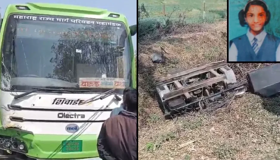 अमरावती में भीषण सड़क हादसा: बेकाबू बस ने ऑटो को मारी टक्कर, 6 की मौके पर मौत; 7वीं की छात्रा भी शामिल