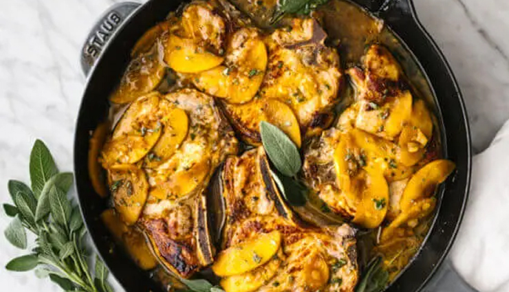 Recipe- Perfect For Party Apple Cider Sage Pork Chops