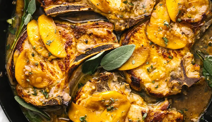 apple cider sage pork chops,apple cider sage pork chops recipe,hungers truck,food