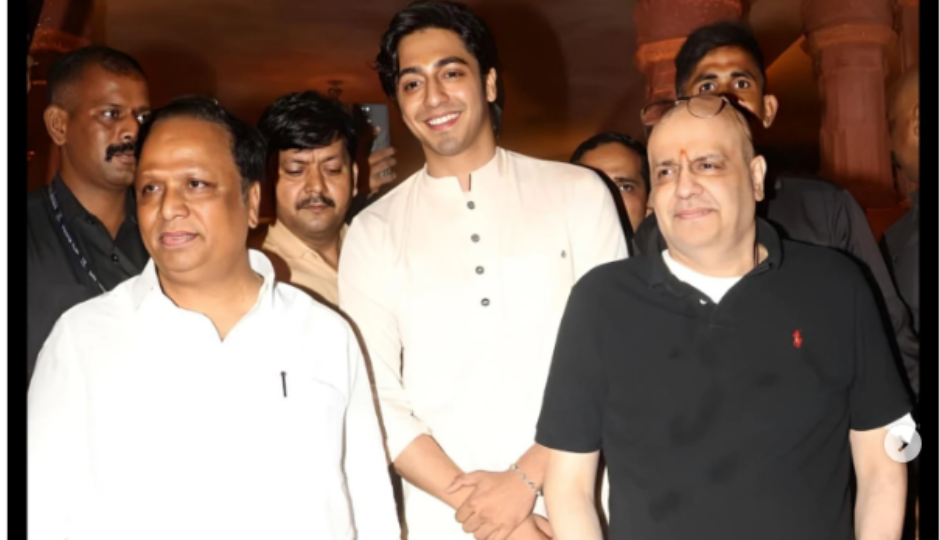 suniel shetty,actor suniel shetty,ahan shetty,actor ahan shetty,suniel ahan,ahan nepotism,ahaan panday,actor ahaan panday,chikki panday,ganpati celebration