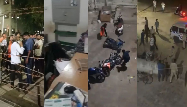 नमाज पढ़ते विदेशी छात्रों पर लोगों ने किया हमला, दो अस्पताल में भर्ती, पाँच वाहन क्षतिग्रस्त