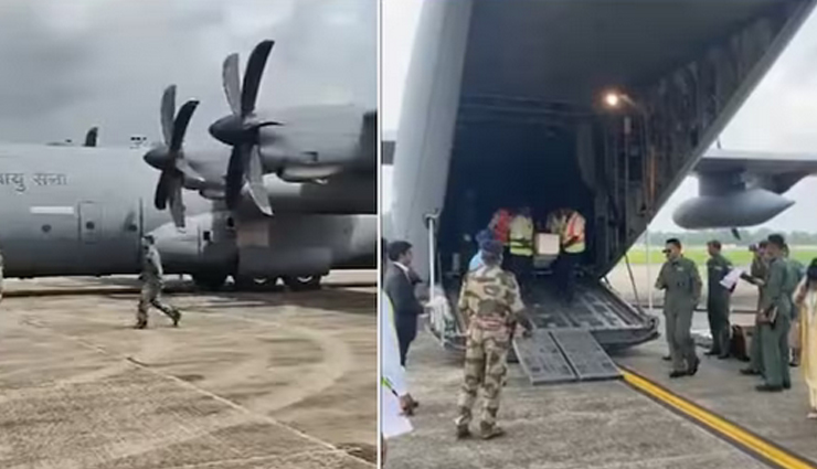 कुवैत अग्निकांड: 45 भारतीयों के शवों के साथ वायुसेना का 130जे विमान कोच्चि पहुंचा kuwait fire: iafs 130j aircraft with bodies of 45 indians lands in kochi