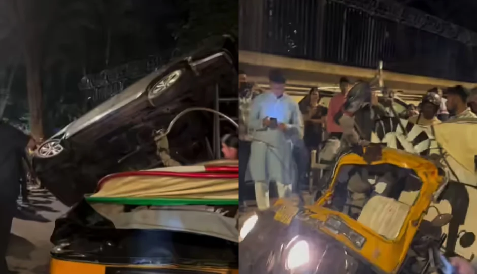 मुंबई में बॉलीवुड स्टार अक्षय कुमार के काफिले की गाड़ी ऑटो रिक्शा से टकराई, हादसे में दो घायल