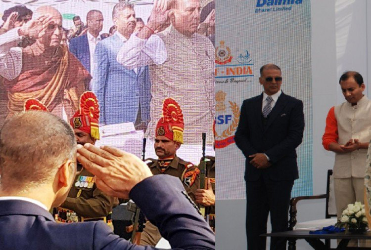 Akshay Kumar,bharat ke veer,bharat ke veer anthem,kailash kher,rajnath singh,bollywood