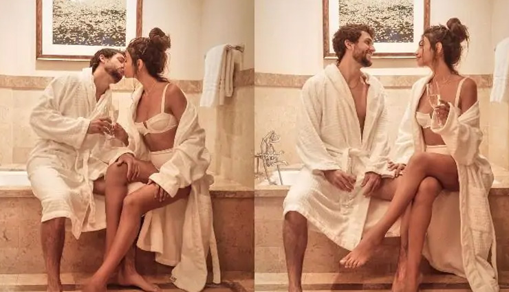 अनन्या पांडे की कजन अलाना ने बाथरोब्स पहनकर बॉयफ्रेंड को किया KISS, मां ने किया कॉमेंट