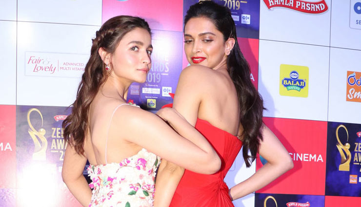 वापसी से पहले दीपिका से कुछ यूं मिली आलिया, नजर आई दोनों की कैमिस्ट्री alia bhatt,deepika padukone,ranbir kapoor,ranveer singh,zee cinema awards,bollywood,bollywood news hindi,bollywood gossips hindi
