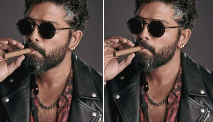 लेदर जैकेट, कलरफुल शर्ट, सिगार फूंकते नजर आए अल्लू अर्जुन, फैंस बोले- 'फायर है Pushpa 2... का नया लुक'