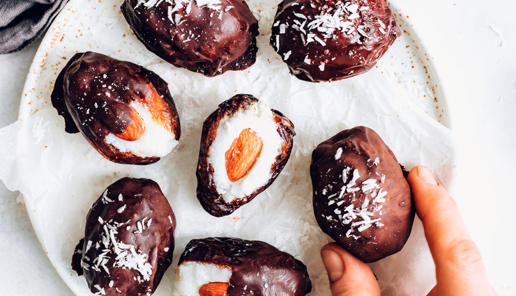 Recipe- Ultimate Healthy Treat Almond Joy Stuffed Dates