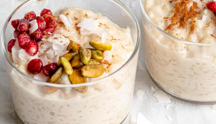 almond milk rice pudding,rice pudding,pudding recipes,easy recipes,hunger struck,food,how to make pudding at home