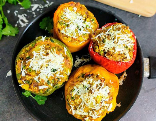 Recipe- Aloo Stuffed Capsicum