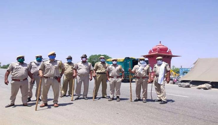 अलवर व रेवाड़ी कलेक्टर के बीच हुई बैठक, हरियाणा बॉर्डर पर देखी जा सकती हैं सख्ती