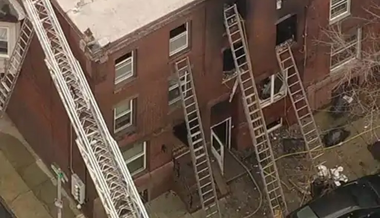 अमेरिका के फिलाडेल्फिया में तीन मंजिला इमारत में लगी आग,  7 बच्चों समेत 13 जलकर मरे