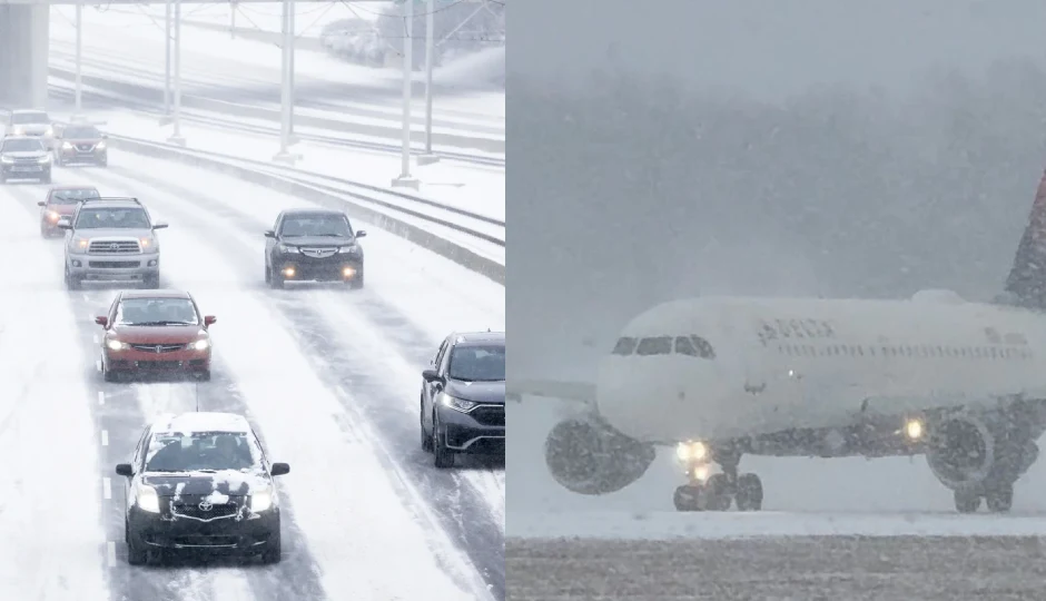 अमेरिका में कहर बनकर टूटा बर्फीला तूफान, कई राज्यों में आपातकाल; बिजली ठप, 13 हजार से ज्यादा उड़ानें रद्द