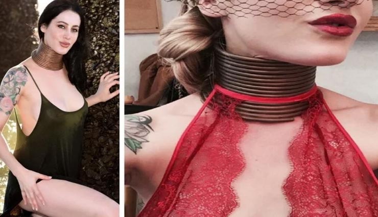 जिराफ जैसी गर्दन पाने की चाहत के लिए मॉडल ने अपनाया अनोखा तरीका, भुगतना पड़ा खामियाजा