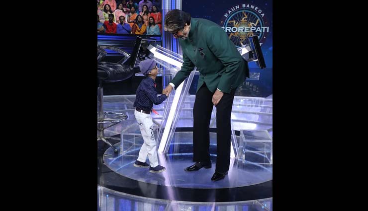 kaun banega crorepati,amitabh bachchan meets kid living with progeria,amitabh bachchan,entertainment news,13-year-old shreyash barmate