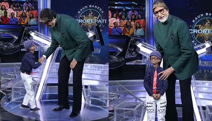 Amitabh Bachchan meets kid living with progeria on sets of 'Kaun Banega Crorepati'