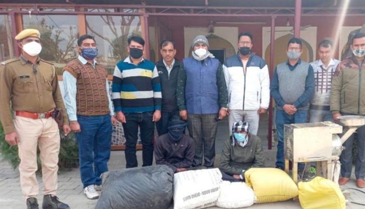 जयपुर : नए साल पर नशे के खिलाफ पुलिस ने की बड़ी कारवाई, घर में लगा था डोडा पोस्त पिसाई का प्लांट 